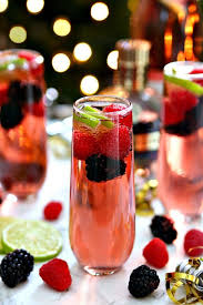 New Year S Eve Berry Champagne Punch Recipe Champagne Recipe New Years Eve Drinks New Year S Eve Cocktails