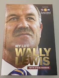WALLY LEWIS Hand Signed ‘My Life’ Auto Biography Book + Photo Proof