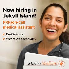 Mercer Medicine Jekyll Island is looking for a PRN/on-call medical  assistant to join our team! This is the perfect opportunity to enjoy  flexible hours while working in one of Georgia's most beautiful