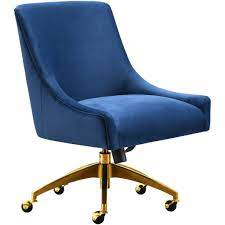 mandy modern classic navy velvet office swivel chair swivel office chair upholstered office chair office chair