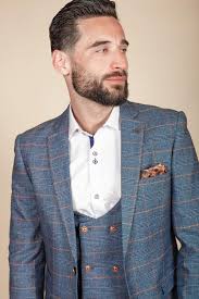 Hot sky blue check coat pant Outlet Online