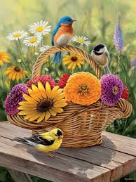 You don't have to be a bird lover to appreciate chickadees and lilacs by cobble hill. Summer Bouquet 275pc Easy Handling Puzzle By Cobble Hill New Jigsawpuzzle Com Au