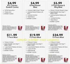 printable coupons kfc coupons kfc coupons free printable coupons printable coupons