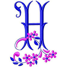 Kybele (magna mater), asteroid #65. Alphabet 65 Letter H 4x4 Products Swak Embroidery