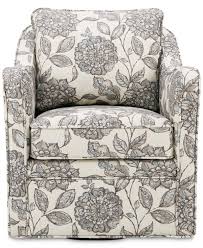 Brianne Swivel Chair Quick Ship Furniture Macy S Armchair Swivel Armchair Accent Chairs