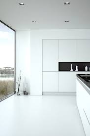 bodentiefe fixverglasung in minimalistischer kuche minimalistische kuche wohnungen wien altbau kuche