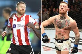 Lincoln City’s Conor McGregor lookalike Alan Power imitates UFC star’s strut
