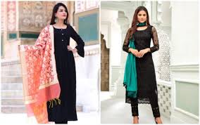It is suitable for your office college and even for the pooja ceremonies. Plain Black Punjabi Suit Design Promotion Off 76