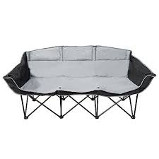 Goteam 3 Seat Portable Folding Bench Couch Black Gray Https Www Amazon Com Dp B01mrskno4 Ref Cm Sw Folding Bench Folding Beach Chair Camping Furniture