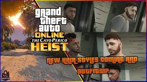 Gta Online New Cayo Perico Heist New Outfits Coming New Hairstyles Info More Gta 5 Dlc Youtube