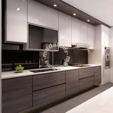 Awesome Melamine Kitchen Cabinets Malaysia And View In 2020 Modern Grey Kitchen Modern Kitchen Design Kitchen Layout