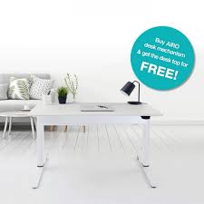 Take your work and productivity to new heights Airo Height Adjustable Sit Stand Desk Mechanism With Free Top