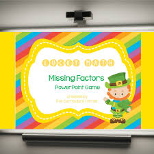 Missing Factors Lucky Powerpoint Game The Curriculum