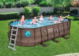 Piscine Bestway Swim Vista Pool 5 49m X 2 74m H1 22m 4 Hublots 56716