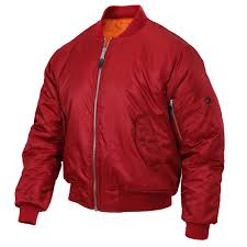 rothco red ma 1 flight jacket 7474