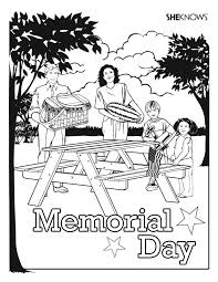 Don't leave the trash in the woods after a picnic! Memorial Day Picnic Coloring Page Free Printable Coloring Pages Coloring Home