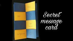 Cover a small card or paper with tape. How To Make Secret Message Card Easily Youtube
