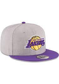 New Era Los Angeles Lakers Grey Heather 9fifty Mens Snapback Hat In 2021 Los Angeles Lakers Mens Snapback Hats New Era