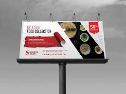 Outsource your billboard banner project and get it quickly done and delivered remotely online. Restaurant Billboard Banner Template Graphic Ultra Graphic Templates Store