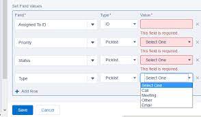 Process Builder How To Create A Task With Type Action In Workflow Rule Salesforce Stack Exchange