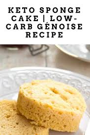 Keto Sponge Cake Low Carb Genoise Recipe Fun Baking Recipes Low Carb Baking Food