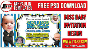 And i hope, you get some tips and tricks on how to. How To Make Boss Baby Invitation Design For Birthday And Christening Free Download Editable Psd Youtube