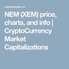 Live cryptocurrency prices from all markets and market capitalization. Nem Xem Price Charts And Info Cryptocurrency Market Capitalizations Bitcoin Chart Cryptocurrency Market Capitalization Chart