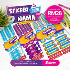Setelah kita tau bepata pentingnya kartu nama, maka kami akan memberikan contoh desain kartu nama. Sticker Sekolah Zeeprint Sri Damansara