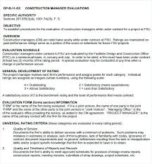 Performance Appraisal Template For Managers Hr Manager Form To Be ...