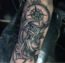 Who are the best anchors with compass tattoos? Forearm Men Nautical Tattoos Novocom Top