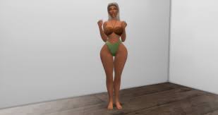 High waisted skinny jeans with laced up cut outs. Melanin Goddess Babe Body Preset And Realistic Body Preset