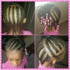 Little Girls Braided Hairstyle Easy Beads Braids Hairstyle For Beginners Little Girl Braid Hairstyles Little Girl Braids Braided Hairstyles