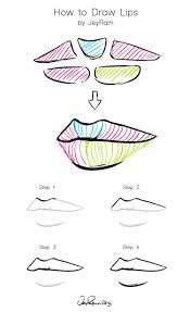How To Draw Lips Jeyram Art Lips Drawing Sketches Tutorial Drawings