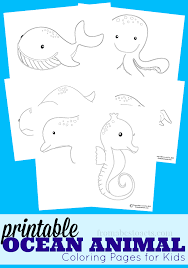 Printable coloring and activity pages are one way to keep the kids happy (or at least occupie. Printable Ocean Animal Coloring Pages From Abcs To Acts