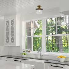 They don't take up too much space while still adding plenty semi flush lighting provides downward light that's diffused throughout the room. Nate 1 Light Brass Semi Flush Mount On Sale Overstock 21281362