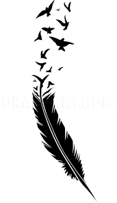 This drawing tutorial will teach you how to draw a cartoon feather with easy steps drawing lesson instructions. How To Draw A Black Feather Black Feather Tattoo Step By Step Drawing Guide By Dawn Dragoart Com