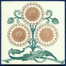 Fliese auf neuer nivellierausgleichsmasse, wenn die vorhandenen fliesen vorher ausgebaut wurden. Jugendstil Fliese Kachel Art Nouveau Tile Tegel Wessel Sonnenblume Sunflower Antiquitaten Kunst Por Fliesen Im Jugendstil Kunstproduktion Kunstfliesen