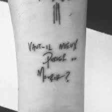 On the track, airy guitar cuts through 808s, and clever's instantly recognizable wail takes hold as he croons, i want to tattoo … 16 Celebrity French Tattoos Steal Her Style