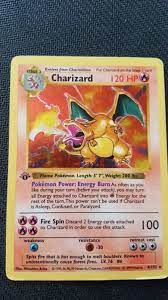 1st Edition Shadowless Charizard 4 Holographic 1999 Pokemon Card Pokemon Cards Pokemon Popular Pokemon