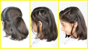 A short wavy hairstyle is almost self styling, requiring very little effort from home to reproduce. 3 Simple Cute Hairstyles New For Short Medium Hair Mymissanand Youtube