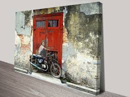Boy On Bike Buy Banksy Style Graffiti Wall Picture Art Prints Sydney Banksy Wall Art Banksy Prints Street Art