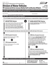 fillable online transportation wv dmv cdl 3 rev 1 13 west