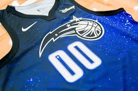 The nike nba city edition jersey features a subtle scale pattern, 16 stars to highlight the team's championships, and kobe's signature above the jock tag. Nike Orlando Magic Unveil New City Edition Uniform Orlando Pinstriped Post