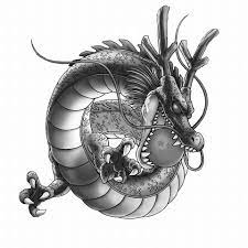 But you'll also notice that japanese dragons, like shenron, look much like flying serpents. Dragon Ball Z Shenron Tattoo Black And White Novocom Top
