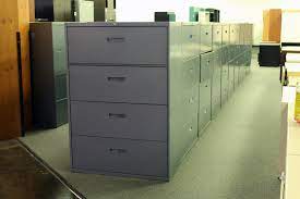 Very heavy, i had to carry it down to the basement in pieces to build. Steelcase 4 Drawer Lateral File Cabinet Gray