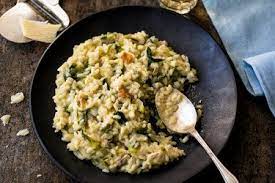 Risotto With Smoked Mozzarella And Escarole Recipe Recipe Escarole Recipes Recipes Vegetarian Comfort Food