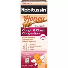 Controls and relieves a frequent cough, plus thins mucus to relieve your chest congestion, too! Robitussin Dm Cough Chest Congestion Children S Non Drowsy Honey Cough Syrups Needler S Fresh Market