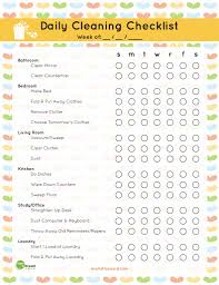 The Best Free Printable Cleaning Checklists Sarah Titus