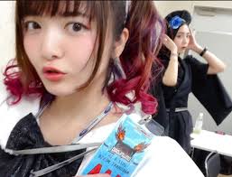 Miku figure display at a cafe shrine