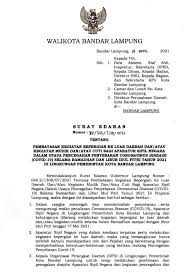 Oct 06, 2020 · 1. Pemkot Bandar Lampung Keluarkan Se Larangan Asn Keluar Daerah Atau Mudik Kumparan Com